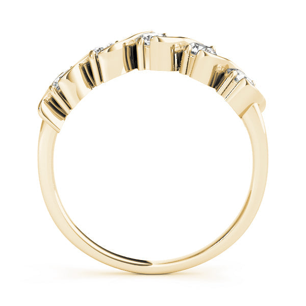 S- Half Eternity Ring in Gold & Platinum