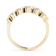 S- Half Eternity Ring in Gold & Platinum