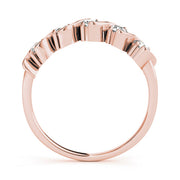 S- Half Eternity Ring in Gold & Platinum