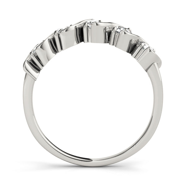 S- Half Eternity Ring in Gold & Platinum