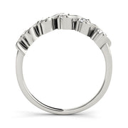 S- Half Eternity Ring in Gold & Platinum