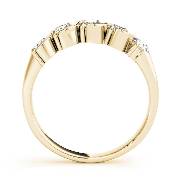 S- Half Eternity Ring in Gold & Platinum