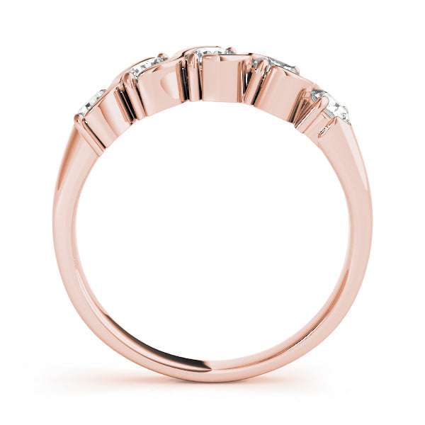 S- Half Eternity Ring in Gold & Platinum