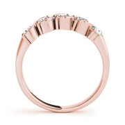S- Half Eternity Ring in Gold & Platinum