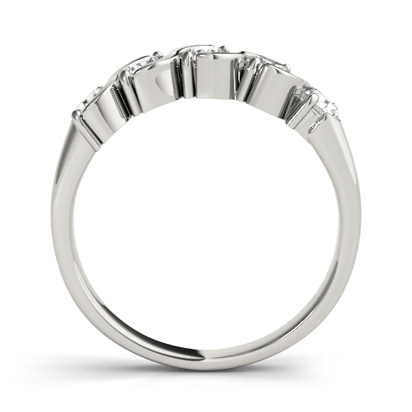 S- Half Eternity Ring in Gold & Platinum