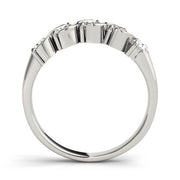 S- Half Eternity Ring in Gold & Platinum