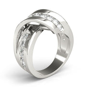Diamond Rings Half Eternity Ring in Gold & Platinum