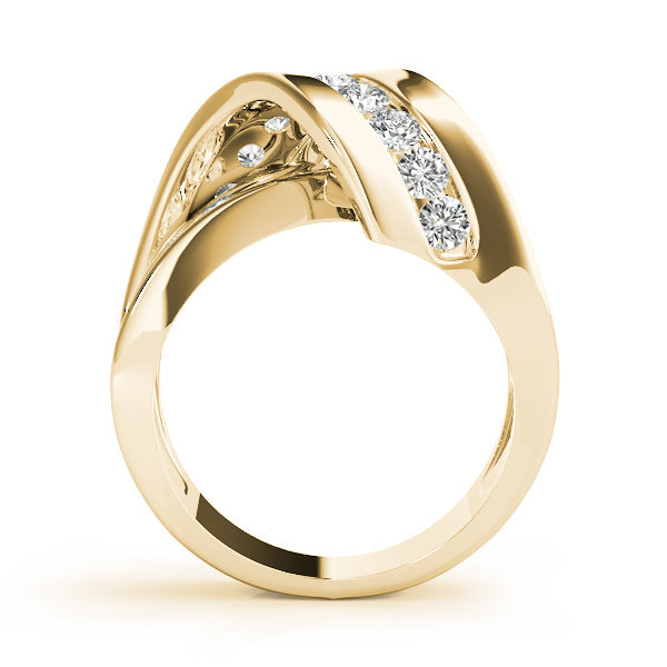 Diamond Rings Half Eternity Ring in Gold & Platinum