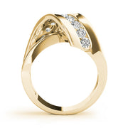 Diamond Rings Half Eternity Ring in Gold & Platinum