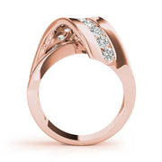 Diamond Rings Half Eternity Ring in Gold & Platinum