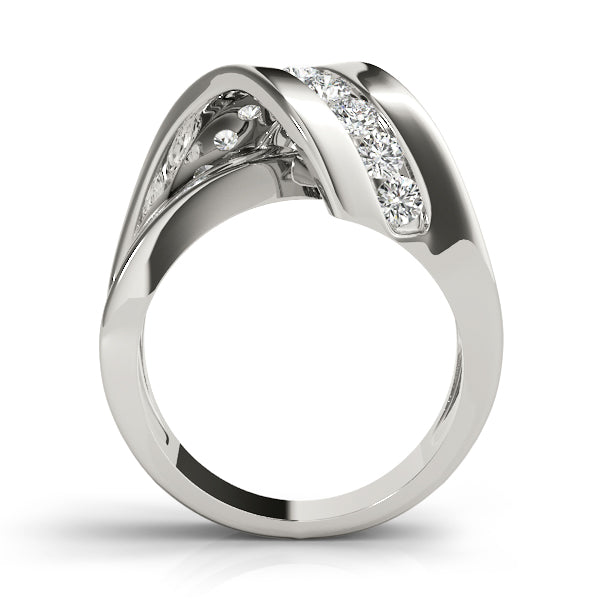 Diamond Rings Half Eternity Ring in Gold & Platinum