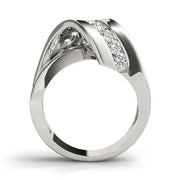 Diamond Rings Half Eternity Ring in Gold & Platinum