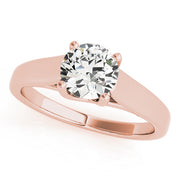 Artisan Trellis Round Diamond Engagement Ring in 10K/14K gold and platinum with certified lab-grown or natural diamonds