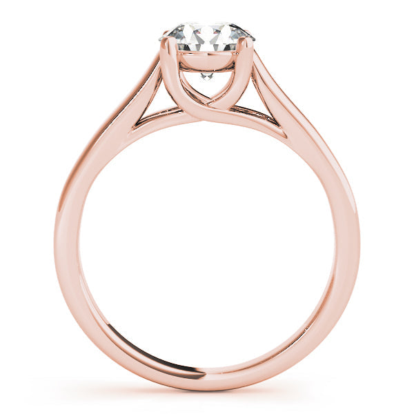 Artisan Trellis Round Diamond Engagement Ring in 10K/14K gold and platinum with certified lab-grown or natural diamonds