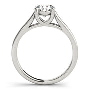 Anniversary Half Round Diamond Look Half Eternity Ring