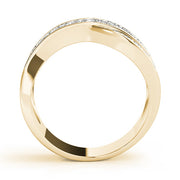 Diamond Bands Half Eternity Ring in Gold & Platinum