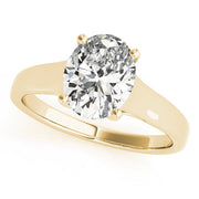 Artisan Trellis Oval Diamond Engagement Ring in 10K/14K gold and platinum with certified lab-grown or natural diamonds