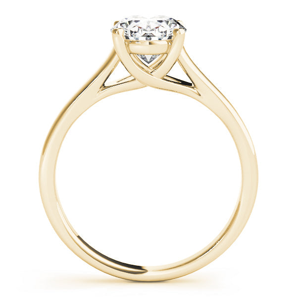 Artisan Trellis Oval Diamond Engagement Ring in 10K/14K gold and platinum with certified lab-grown or natural diamonds