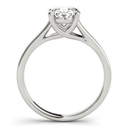 Artisan Trellis Oval Diamond Engagement Ring in 10K/14K gold and platinum with certified lab-grown or natural diamonds
