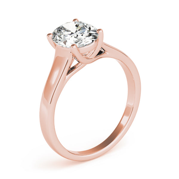 Artisan Trellis Oval Diamond Engagement Ring in 10K/14K gold and platinum with certified lab-grown or natural diamonds