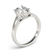 Artisan Trellis Oval Diamond Engagement Ring in 10K/14K gold and platinum with certified lab-grown or natural diamonds