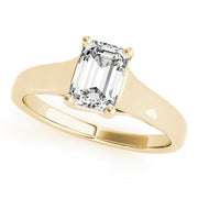 Trellis Emerald Diamond Engagement Ring in 10K/14K gold and platinum with certified lab-grown or natural diamonds