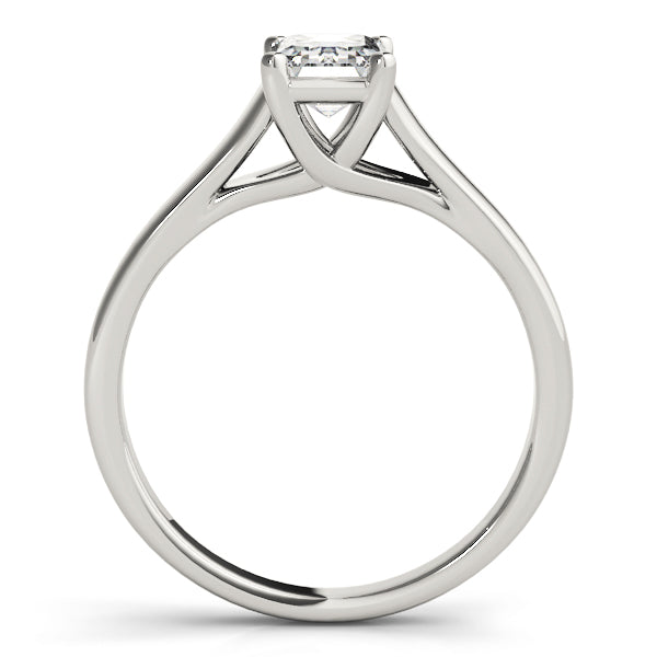 Trellis Emerald Diamond Engagement Ring in 10K/14K gold and platinum with certified lab-grown or natural diamonds