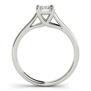 Trellis Emerald Diamond Engagement Ring in 10K/14K gold and platinum with certified lab-grown or natural diamonds
