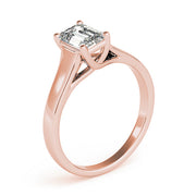 Trellis Emerald Diamond Engagement Ring in 10K/14K gold and platinum with certified lab-grown or natural diamonds