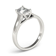 Trellis Emerald Diamond Engagement Ring in 10K/14K gold and platinum with certified lab-grown or natural diamonds