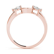 Nature Inspired Wraps & Inserts Half Eternity Ring in Gold & Platinum