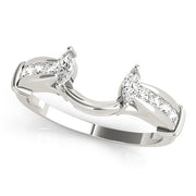 Wraps & Inserts Half Eternity Ring in Gold & Platinum