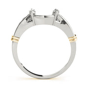 Wraps & Inserts Half Eternity Ring in Gold & Platinum