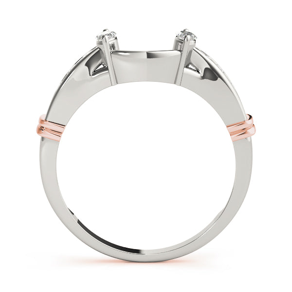 Wraps & Inserts Half Eternity Ring in Gold & Platinum