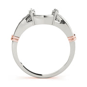 Wraps & Inserts Half Eternity Ring in Gold & Platinum