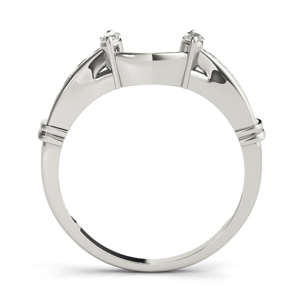 Wraps & Inserts Half Eternity Ring in Gold & Platinum