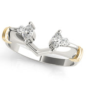 Wraps & Insert Half Eternity Ring in 10K/14K gold and platinum with certified lab-grown or natural diamonds