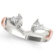 Wraps & Insert Half Eternity Ring in Gold & Platinum