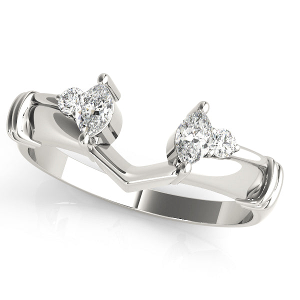 Wraps & Insert Half Eternity Ring in Gold & Platinum