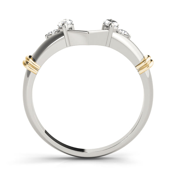 Wraps & Insert Half Eternity Ring in Gold & Platinum