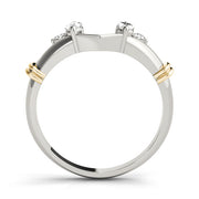 Wraps & Insert Half Eternity Ring in Gold & Platinum
