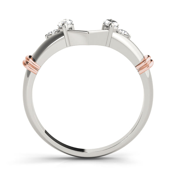 Wraps & Insert Half Eternity Ring in Gold & Platinum