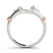 Wraps & Insert Half Eternity Ring in Gold & Platinum