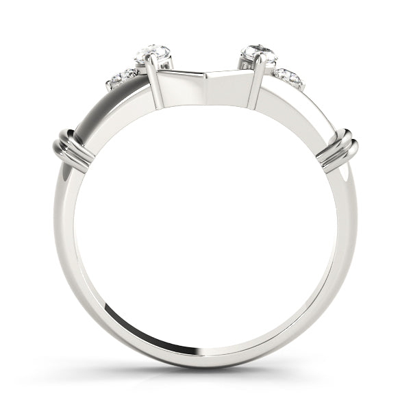 Wraps & Insert Half Eternity Ring in Gold & Platinum