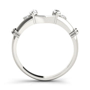 Wraps & Insert Half Eternity Ring in Gold & Platinum