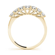 Prong Set Half Eternity Ring in Gold & Platinum