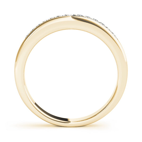 Channel Fancy Princess Cut Half Eternity Ring in Gold & Platinum