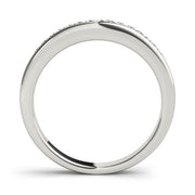 Channel Fancy Princess Cut Half Eternity Ring in Gold & Platinum