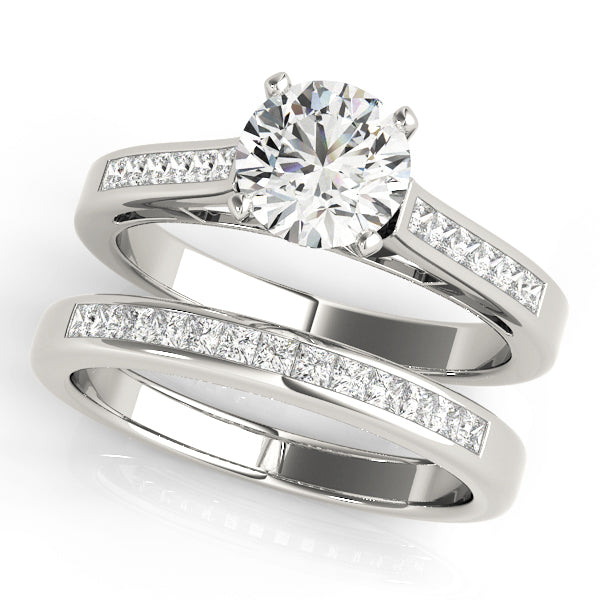 Exquisite Fancy Shape Remounts Princess Diamond Engagement Ring in 10K/14K gold and platinum with certified lab-grown or natural diamonds