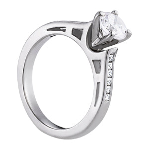 Exquisite Fancy Shape Remounts Princess Diamond Engagement Ring in 10K/14K gold and platinum with certified lab-grown or natural diamonds